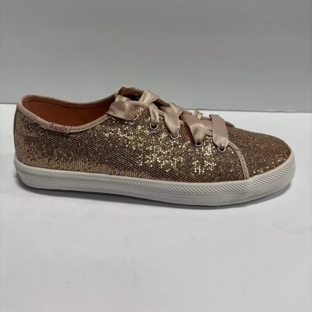 Keds Kids’ Kickstart Celebrations Gold Sneakers, Girls’ Size 2.5 M - Picture 1 of 7